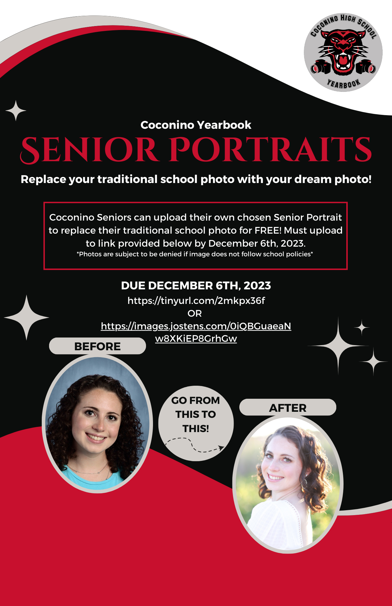 Upload your Senior Portrait